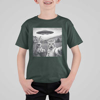 Funny Easter T Shirt For Kid Christian Cat Selfie Bunny Meme