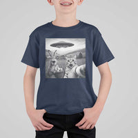Funny Easter T Shirt For Kid Christian Cat Selfie Bunny Meme