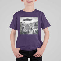 Funny Easter T Shirt For Kid Christian Cat Selfie Bunny Meme