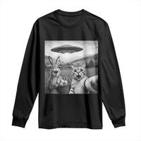 Funny Easter Long Sleeve Shirt Christian Cat Selfie Bunny Meme