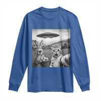 Funny Easter Long Sleeve Shirt Christian Cat Selfie Bunny Meme