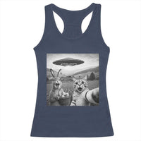 Funny Easter Racerback Tank Top Christian Cat Selfie Bunny Meme