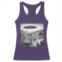 Funny Easter Racerback Tank Top Christian Cat Selfie Bunny Meme