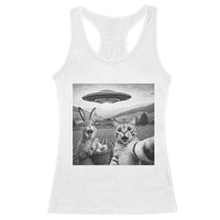 Funny Easter Racerback Tank Top Christian Cat Selfie Bunny Meme