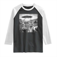 Funny Easter Raglan Shirt Christian Cat Selfie Bunny Meme