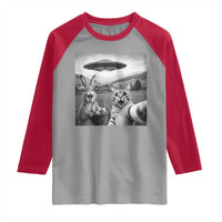 Funny Easter Raglan Shirt Christian Cat Selfie Bunny Meme