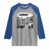 Funny Easter Raglan Shirt Christian Cat Selfie Bunny Meme