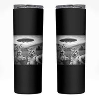 Funny Easter Skinny Tumbler Christian Cat Selfie Bunny Meme