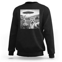 Funny Easter Sweatshirt Christian Cat Selfie Bunny Meme