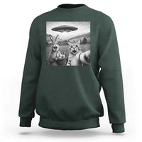Funny Easter Sweatshirt Christian Cat Selfie Bunny Meme