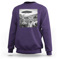 Funny Easter Sweatshirt Christian Cat Selfie Bunny Meme