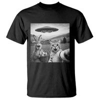 Funny Easter T Shirt Christian Cat Selfie Bunny Meme