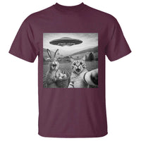 Funny Easter T Shirt Christian Cat Selfie Bunny Meme