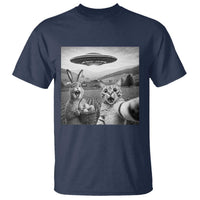 Funny Easter T Shirt Christian Cat Selfie Bunny Meme
