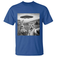 Funny Easter T Shirt Christian Cat Selfie Bunny Meme