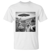 Funny Easter T Shirt Christian Cat Selfie Bunny Meme