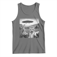 Funny Easter Tank Top Christian Cat Selfie Bunny Meme