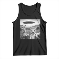 Funny Easter Tank Top Christian Cat Selfie Bunny Meme