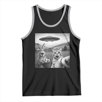 Funny Easter Tank Top Christian Cat Selfie Bunny Meme