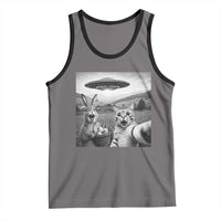 Funny Easter Tank Top Christian Cat Selfie Bunny Meme