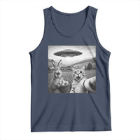 Funny Easter Tank Top Christian Cat Selfie Bunny Meme