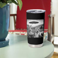 Funny Easter Tumbler Cup Christian Cat Selfie Bunny Meme
