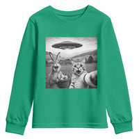 Funny Easter Youth Sweatshirt Christian Cat Selfie Bunny Meme