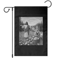 Funny Easter Jesus Garden Flag Christian Jesus Bunny Selfie Religious