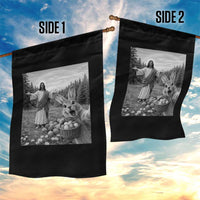Funny Easter Jesus Garden Flag Christian Jesus Bunny Selfie Religious