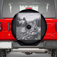 Funny Easter Jesus Spare Tire Cover Christian Jesus Bunny Selfie Religious