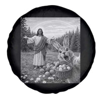 Funny Easter Jesus Spare Tire Cover Christian Jesus Bunny Selfie Religious