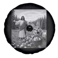 Funny Easter Jesus Spare Tire Cover Christian Jesus Bunny Selfie Religious