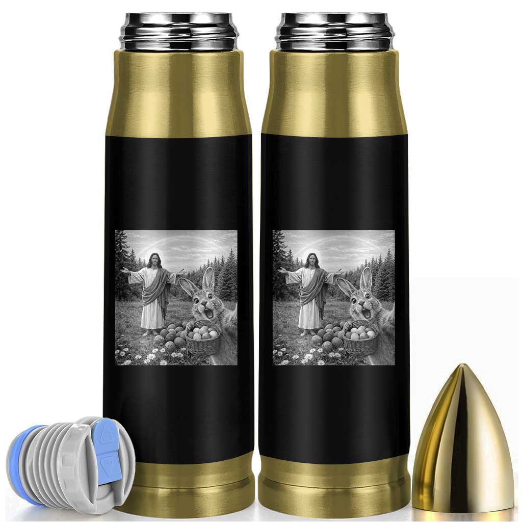 Funny Easter Jesus Bullet Tumbler Christian Jesus Bunny Selfie Religious