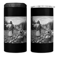 Funny Easter Jesus 4 in 1 Can Cooler Tumbler Christian Jesus Bunny Selfie Religious