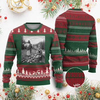 Funny Easter Jesus Ugly Christmas Sweater Christian Jesus Bunny Selfie Religious