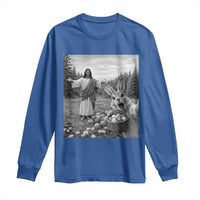 Funny Easter Jesus Long Sleeve Shirt Christian Jesus Bunny Selfie Religious