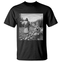 Funny Easter Jesus T Shirt Christian Jesus Bunny Selfie Religious
