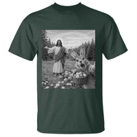 Funny Easter Jesus T Shirt Christian Jesus Bunny Selfie Religious