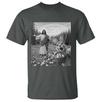 Funny Easter Jesus T Shirt Christian Jesus Bunny Selfie Religious