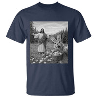 Funny Easter Jesus T Shirt Christian Jesus Bunny Selfie Religious