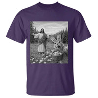 Funny Easter Jesus T Shirt Christian Jesus Bunny Selfie Religious