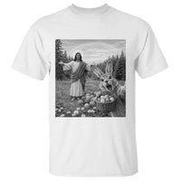 Funny Easter Jesus T Shirt Christian Jesus Bunny Selfie Religious