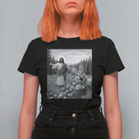 Funny Easter Jesus T Shirt For Women Christian Jesus Bunny Selfie Religious