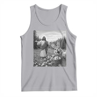 Funny Easter Jesus Tank Top Christian Jesus Bunny Selfie Religious
