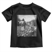Funny Easter Jesus Toddler T Shirt Christian Jesus Bunny Selfie Religious