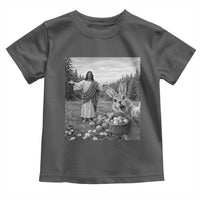 Funny Easter Jesus Toddler T Shirt Christian Jesus Bunny Selfie Religious