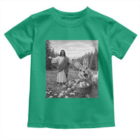 Funny Easter Jesus Toddler T Shirt Christian Jesus Bunny Selfie Religious