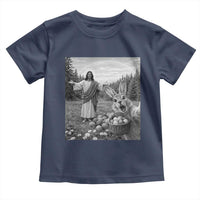 Funny Easter Jesus Toddler T Shirt Christian Jesus Bunny Selfie Religious