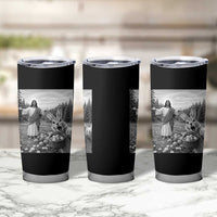 Funny Easter Jesus Tumbler Cup Christian Jesus Bunny Selfie Religious