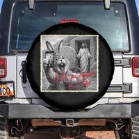Funny Easter Jesus Spare Tire Cover Christian Jesus Come Back Bunny Selfie